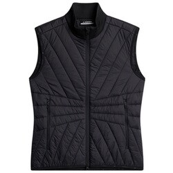 072-42070-36-019 [ゴルフウェアレディース W62A Holma Quilt Hybrid Vest ベスト 036 ブラック]