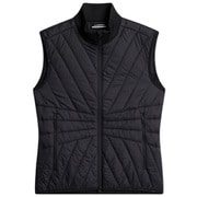 072-42070-36-019 [ゴルフウェアレディース W62A Holma Quilt Hybrid Vest ベスト 036 ブラック]