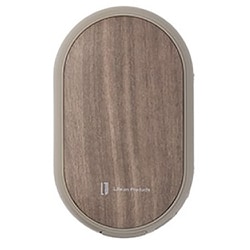 両手で使えるシェアカイロ モバイルバッテリー機能付 Premium WOOD グレージュウッド LCAEA007-GW