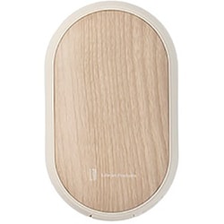 両手で使えるシェアカイロ モバイルバッテリー機能付 Premium WOOD ホワイトウッド LCAEA007-WW