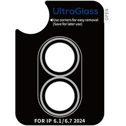 X00FX2045 [UltraGlass Camera Lens Protection iPhone 16/16 Plus用 Sliver]