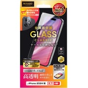NI-G1-16BK1-S [iPhone 16 Plus用 ガラスフィルム 高透明 CLASSIC 全画面保護 ガイド枠付き]