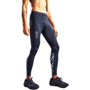 ライトスピード リアクト コンプレッションタイツ Light Speed React Compression Tights MA7049B Black/White Reflective Sサイズ(日本：Mサイズ) [コンディショニングウェア タイツ メンズ]