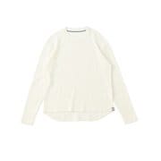 JP 190 ワッフル クルーネック ロングスリーブ SNUJ10056 171 Oyster White Lサイズ [フィットネス 長袖シャツ ユニセックス]