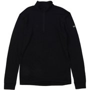 ツンドラ ZIP 1/4 SNM019380 872 JET BLACK Sサイズ [フィットネス 長袖シャツ メンズ]