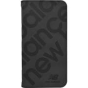 MD75535-1 [iPhone 16用 手帳型ケース スタンプロゴスエード BK]