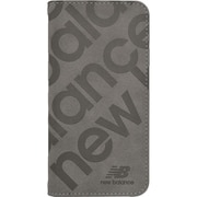 MD75535-4 [iPhone 16用 手帳型ケース スタンプロゴスエード GY]