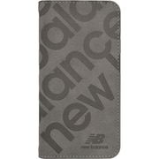 MD75536-4 [iPhone 16 Pro用 手帳型ケース スタンプロゴスエード GY]