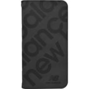 MD75537-1 [iPhone 16 Pro Max用 手帳型ケース スタンプロゴスエード BK]