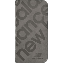 MD75537-4 [iPhone 16 Pro Max用 手帳型ケース スタンプロゴスエード GY]