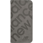 MD75537-4 [iPhone 16 Pro Max用 手帳型ケース スタンプロゴスエード GY]