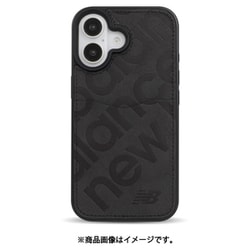 MD75538-1 [iPhone 16用 ケース カード収納スタンプロゴ BK]
