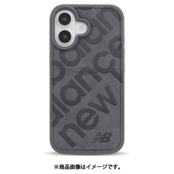 MD75538-3 [iPhone 16用 ケース カード収納スタンプロゴ BLGY]
