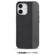 MD75540-1 [iPhone 16用 背面型ケース スタンドスエード BK]