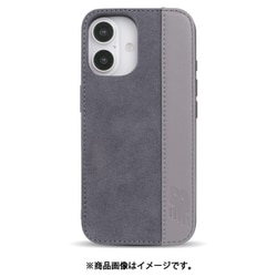 MD75540-3 [iPhone 16用 背面型ケース スタンドスエード BLGY]