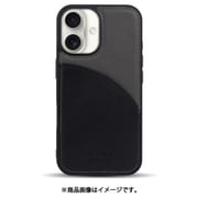 MD75546-1 [iPhone 16用 ケース カードポケットバイカラー BK]