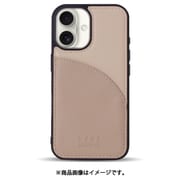 MD75546-3 [iPhone 16用 ケース カードポケットバイカラー BE]