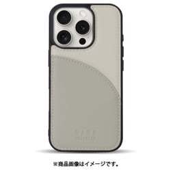 MD75547-2 [iPhone 16 Pro用 ケース カードポケットバイカラー GY]
