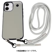MD75548-2 [iPhone 16用 背面型ケース ストラップバイカラー GY]