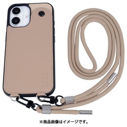 MD75548-3 [iPhone 16用 背面型ケース ストラップバイカラー BE]