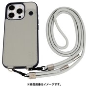 MD75549-2 [iPhone 16 Pro用 背面型ケース ストラップバイカラー GY]