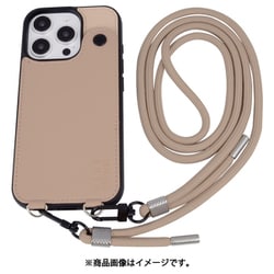 MD75549-3 [iPhone 16 Pro用 背面型ケース ストラップバイカラー BE]