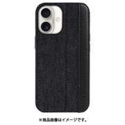 MD75553-2 [iPhone 16用 背面型ケース スタンドデニム BK]
