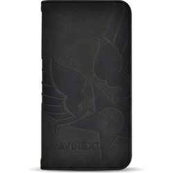 MD75556-1 [iPhone 16 Pro用 ケース スタンプロゴ スエード BK]