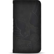 MD75557-1 [iPhone 16 Pro Max用 ケース スタンプロゴ スエード BK]