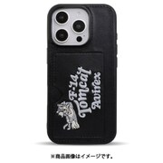MD75564-1 [iPhone 16 Pro用 背面型ケース ポケット刺繍 BK]