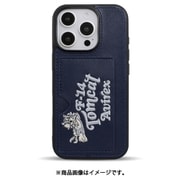 MD75564-3 [iPhone 16 Pro用 背面型ケース ポケット刺繍 NV]