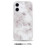 MD75570-1 [iPhone 16用 背面型ケース D.Flower くすみWH]