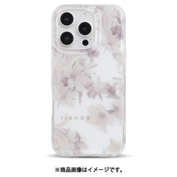 MD75571-1 [iPhone 16 Pro用 背面型ケース D.Flower くすみWH]