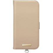 PG-24AFP04BE [iPhone 16用 フリップカバー サフィアーノ調/ベージュ]