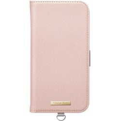PG-24AFP06PK [iPhone 16用 フリップカバー サフィアーノ調/ピンク]