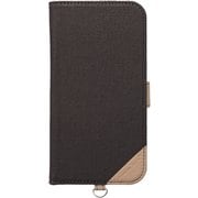 PG-24AFP09GY [iPhone 16用 フリップカバー キャンバス/チャコールグレー]