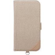 PG-24AFP10BE [iPhone 16用 フリップカバー キャンバス/ベージュ]
