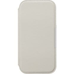 PG-24AGF05GY [iPhone 16用 ガラスフリップケース サフィアーノ調/グレー]