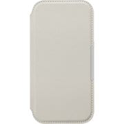 PG-24AGF05GY [iPhone 16用 ガラスフリップケース サフィアーノ調/グレー]