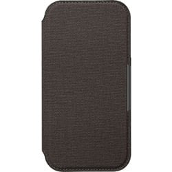 PG-24AGF07GY [iPhone 16用 ガラスフリップケース キャンバス/チャコールグレー]