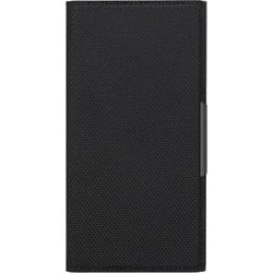 PG-24ACF04BK [iPhone 16用 クリアフリップケース ナイロンメッシュ調/ブラック]