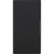 PG-24ACF04BK [iPhone 16用 クリアフリップケース ナイロンメッシュ調/ブラック]