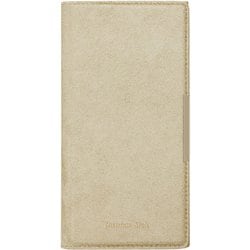 PG-24ACF08BE [iPhone 16用 クリアフリップケース スエード調/ベージュ]