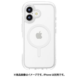 PG-24AMGPTA05CL [iPhone 16用 MagSafe対応 エアクッションケース スノー]