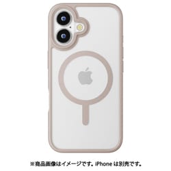 PG-24AMGPT05BE [iPhone 16用 MagSafe対応 ハイブリッドケース ベージュ]