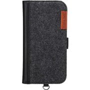 PG-24BFP07BK [iPhone 16 Pro用 フリップカバー フェルト/ブラック]