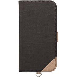 PG-24BFP09GY [iPhone 16 Pro用 フリップカバー キャンバス/チャコールグレー]