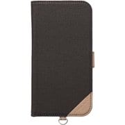 PG-24BFP09GY [iPhone 16 Pro用 フリップカバー キャンバス/チャコールグレー]