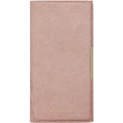 PG-24BCF06PK [iPhone 16 Pro用 クリアフリップケース スエード調/ピンク]