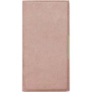 PG-24BCF06PK [iPhone 16 Pro用 クリアフリップケース スエード調/ピンク]